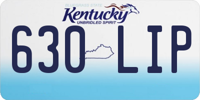 KY license plate 630LIP