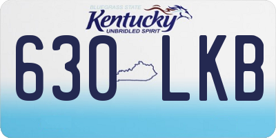 KY license plate 630LKB