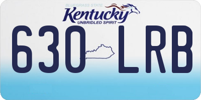 KY license plate 630LRB