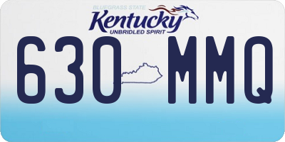 KY license plate 630MMQ