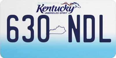 KY license plate 630NDL
