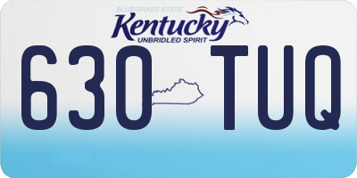 KY license plate 630TUQ