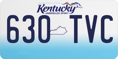 KY license plate 630TVC