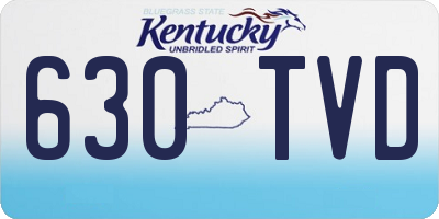 KY license plate 630TVD
