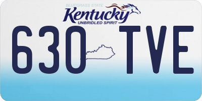 KY license plate 630TVE