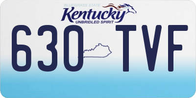 KY license plate 630TVF