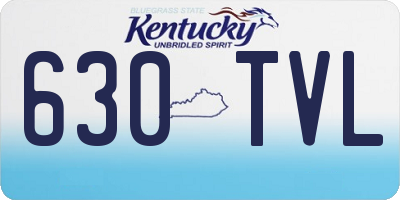 KY license plate 630TVL