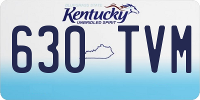 KY license plate 630TVM