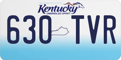 KY license plate 630TVR