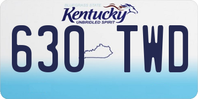 KY license plate 630TWD