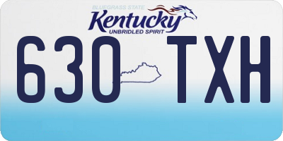 KY license plate 630TXH