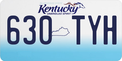 KY license plate 630TYH
