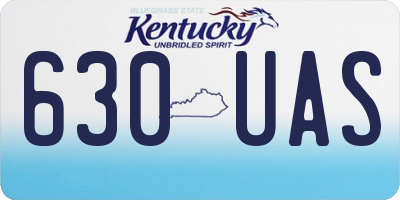 KY license plate 630UAS