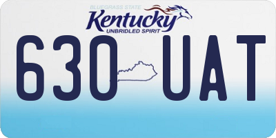 KY license plate 630UAT
