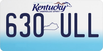 KY license plate 630ULL