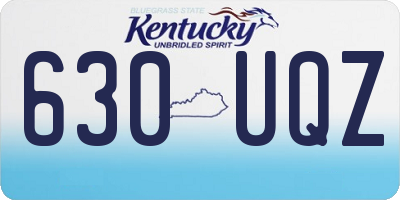 KY license plate 630UQZ