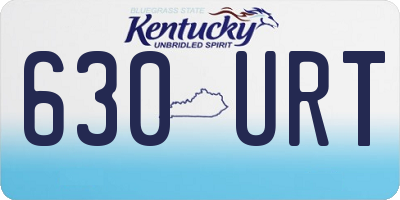 KY license plate 630URT
