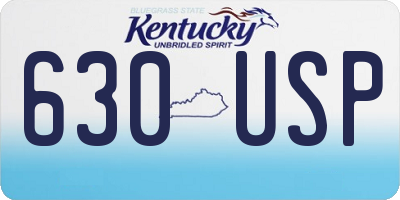 KY license plate 630USP