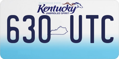 KY license plate 630UTC