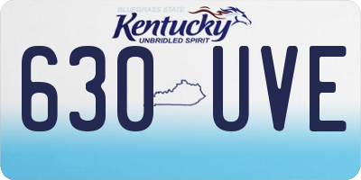 KY license plate 630UVE