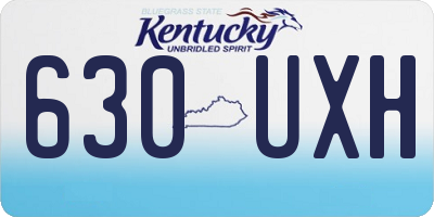 KY license plate 630UXH