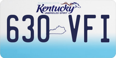 KY license plate 630VFI