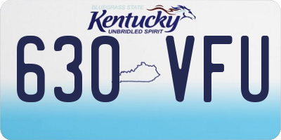 KY license plate 630VFU