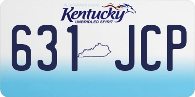 KY license plate 631JCP