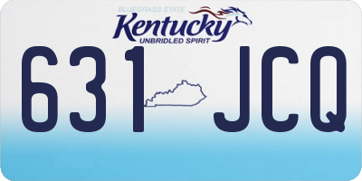 KY license plate 631JCQ