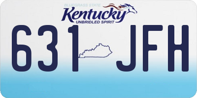 KY license plate 631JFH