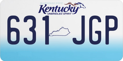 KY license plate 631JGP