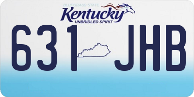 KY license plate 631JHB