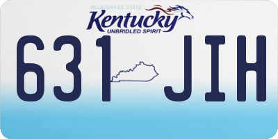 KY license plate 631JIH