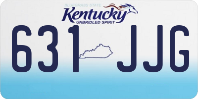 KY license plate 631JJG
