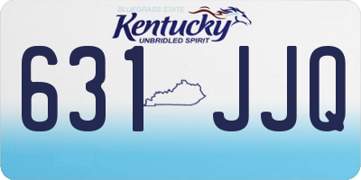 KY license plate 631JJQ
