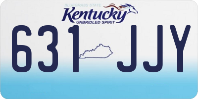 KY license plate 631JJY