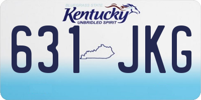KY license plate 631JKG