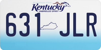 KY license plate 631JLR