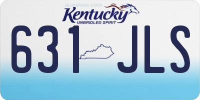 KY license plate 631JLS