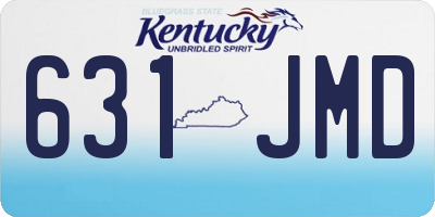 KY license plate 631JMD