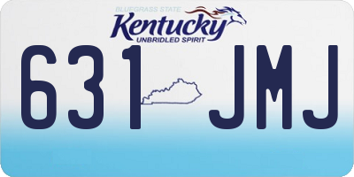 KY license plate 631JMJ