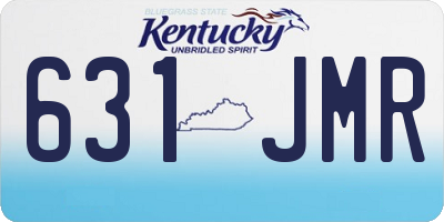 KY license plate 631JMR