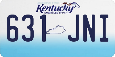 KY license plate 631JNI