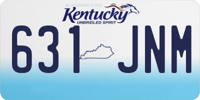 KY license plate 631JNM