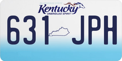 KY license plate 631JPH