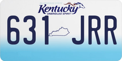 KY license plate 631JRR