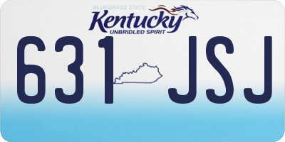 KY license plate 631JSJ