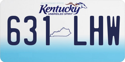 KY license plate 631LHW
