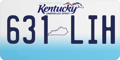 KY license plate 631LIH