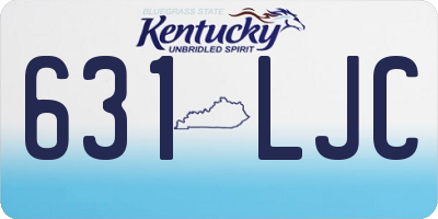 KY license plate 631LJC